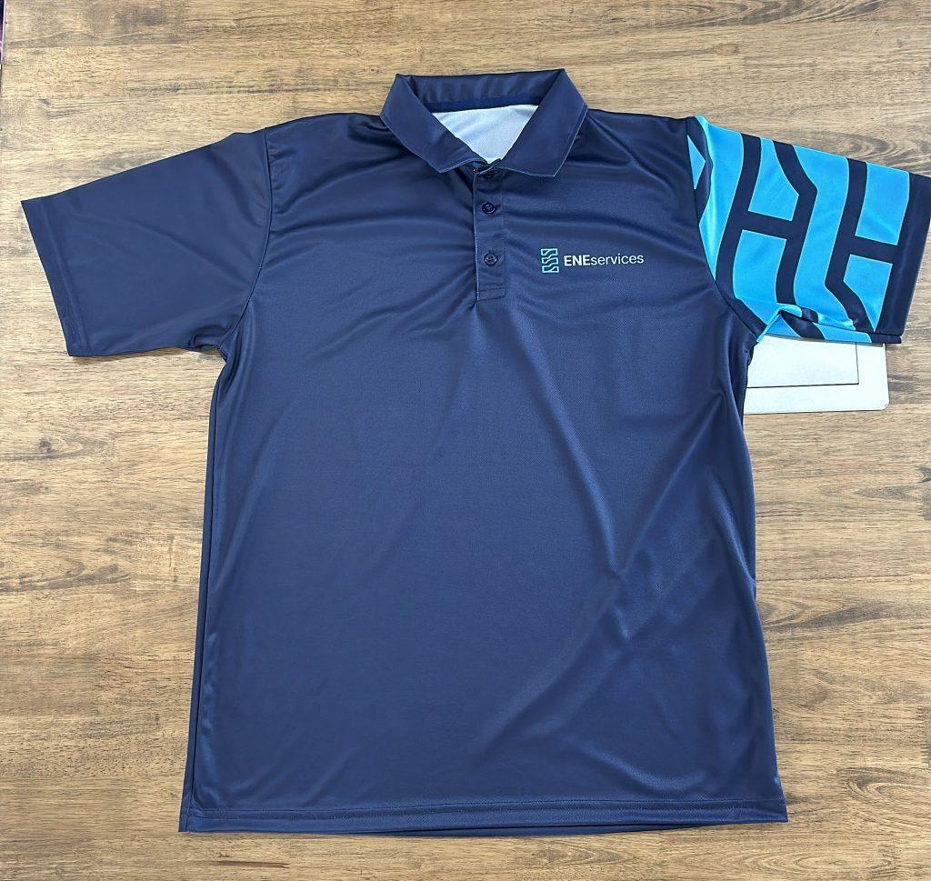 sublimated short sleeve polo shirt