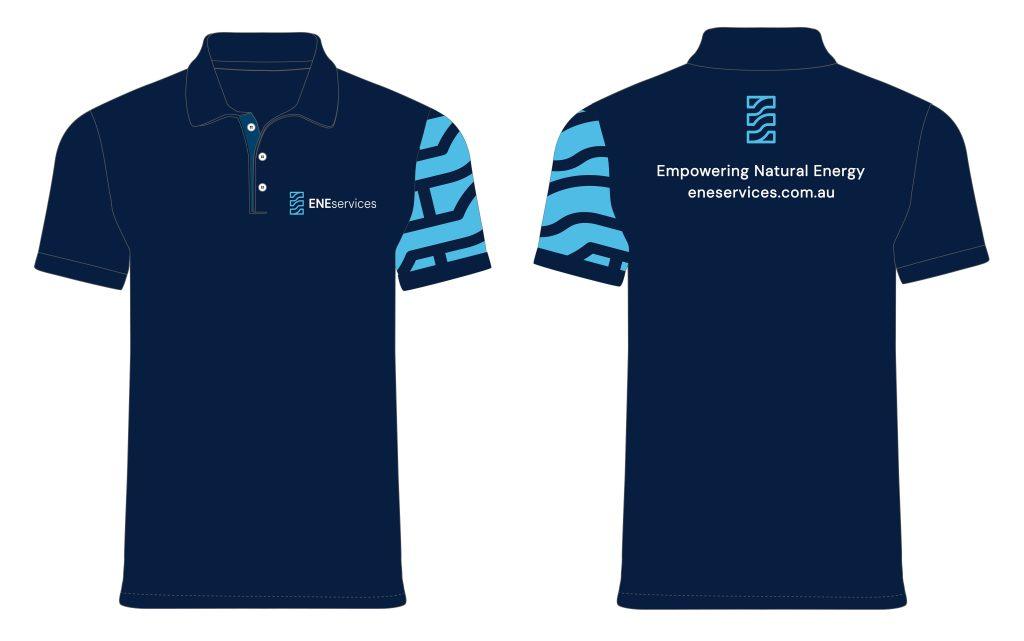 company uniform short sleeve polo shirt with custom design